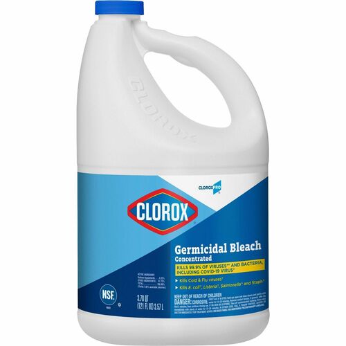 Clorox Company Bleach, Germicidal, Concentrated, 121 oz, Clear