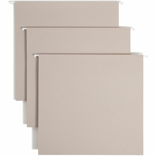 Smead Hanging Folder, Letter, 11-1/4"Wx12-3/4"Lx1/10"H, 18/BX, SGY