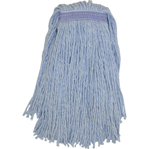 Genuine Joe Blended Colored Yarn Mop, No.24, Blue-GJON24B1B