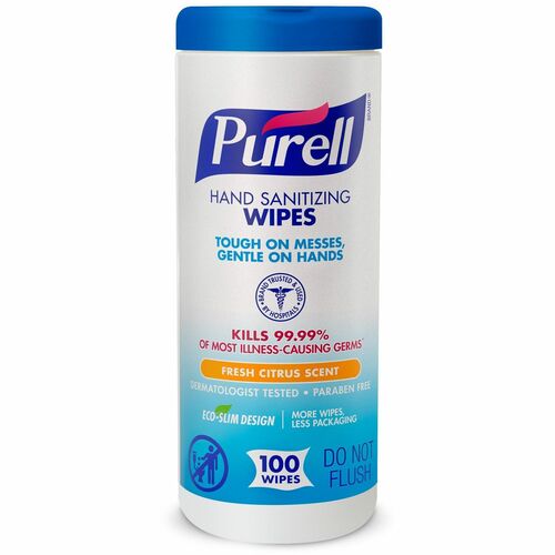Gojo Sanitizing Wipes, 100 Wipes, White-GOJ911112