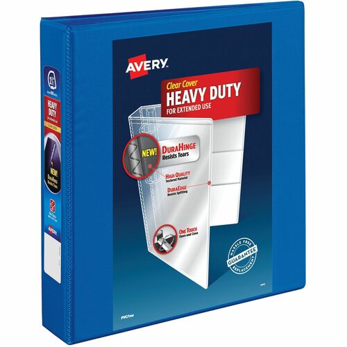 Avery View Binder,DuraHinge,1-1/2"Cap,8-1/2"x11",6/CT,Pacific Blue