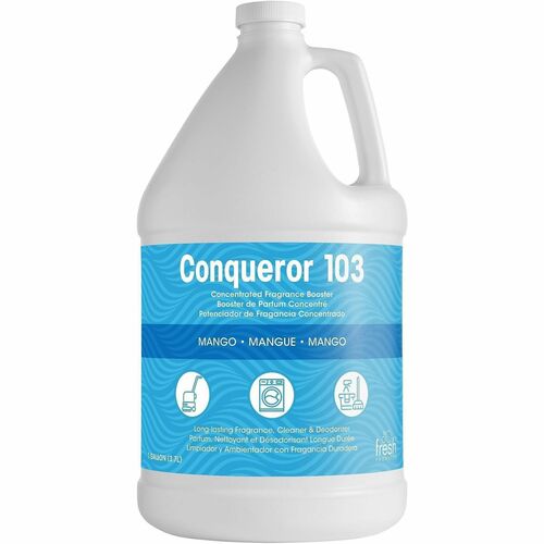 Fresh Products Deodorizer/Cleaner, Concentrate, Mango, 1 Gal, Clear-FRS1BWBMG