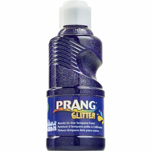 Dixon Ticonderoga Company Tempera Paint, Glitter, RTU, Washable, 8oz, Purple-DIXX11776