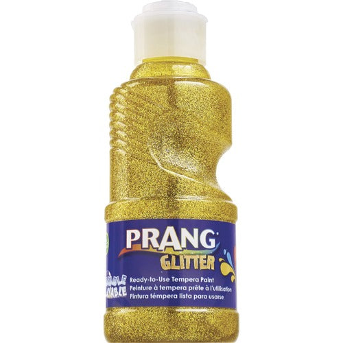 Dixon Ticonderoga Company Tempera Paint, Glitter, RTU, Washable, 8oz, Yellow-DIXX11773