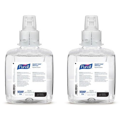 Gojo Soap, Foam, f/CS6 Dispensers, 1200ml Cap, 2/CT, Clear-GOJ657402
