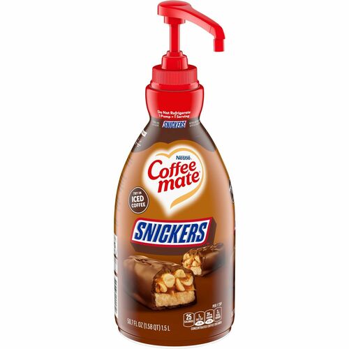 Nestle USA Coffee Creamer, Liquid, Pump Bottle, 1.5 Liter, White