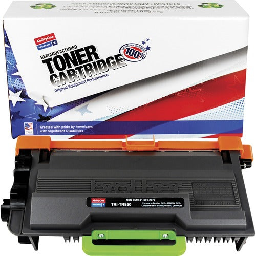 SKILCRAFT Toner Cartridge, Remanuf. BRT TN850, 8000 Yield, BK