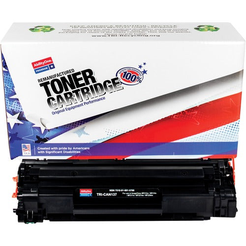 SKILCRAFT Toner Cartridge, Remanuf. Canon 137, 2400 Yield, BK