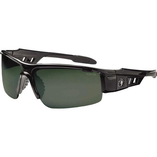 Ergodyne Safety Glasses,1/2-Blade,Polarized G15 Lens/BK Frame-EGO52071