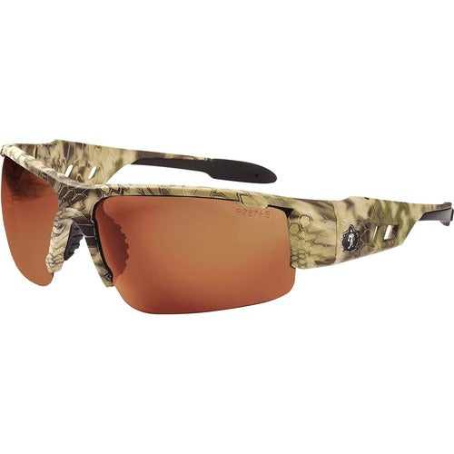 Ergodyne Safety Glasses,1/2-Blade,Polrized CR Lens/Kryptek Highlander-EGO52321