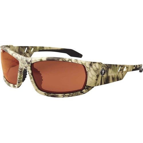 Ergodyne Safety Glasses,142mm W,Copper Lens/Kryptek Highlander Frame-EGO50320