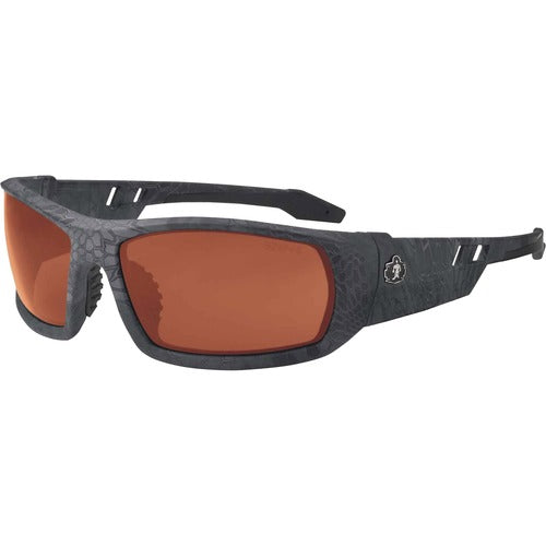 Ergodyne Safety Glasses,142mm W,Copper Lens/Kryptek Typhon Frame-EGO50520