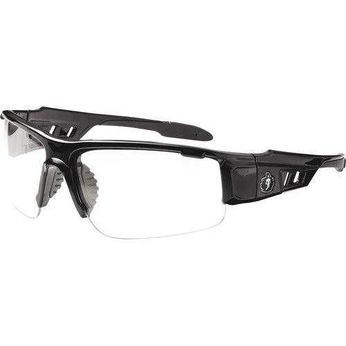 Ergodyne Safety Glasses,Half-Blade,Anti-fog Clear Lens/BK Frame-EGO52003