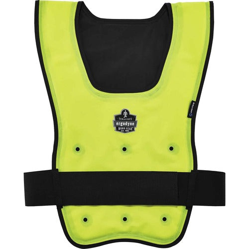 Ergodyne Dry Vest,Cooling,Evaporative,WaistClosure,S/M,Lime-EGO12683