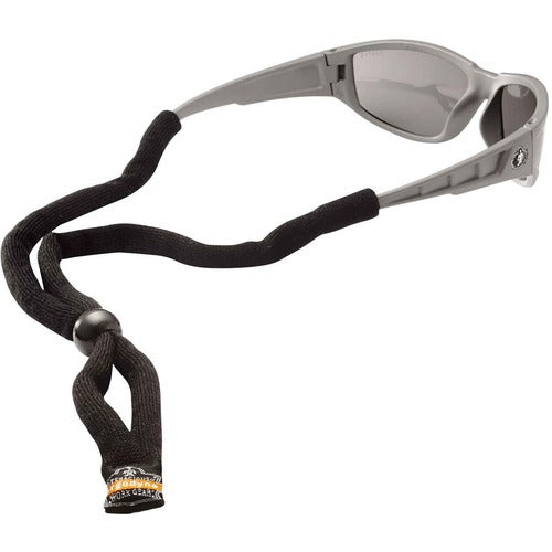 Ergodyne Lanyard,f/Glasses,Adjustable,Cotton,6/CT,BK-EGO19152