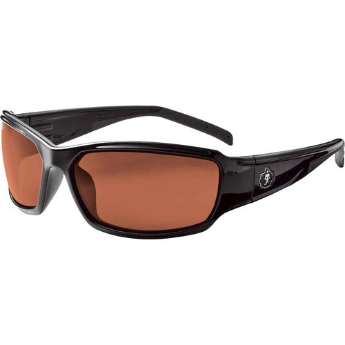 Ergodyne Safety Glasses,FullFrame,Polarized,Copper,Outdoor/Glare,BK-EGO51021