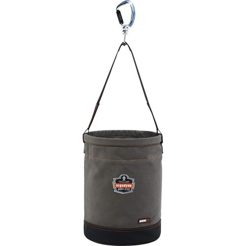 Ergodyne HoistBucket,SwivelingCarabiner,Canvas,L,12-1/2"DIAx17"H,GY-EGO14940