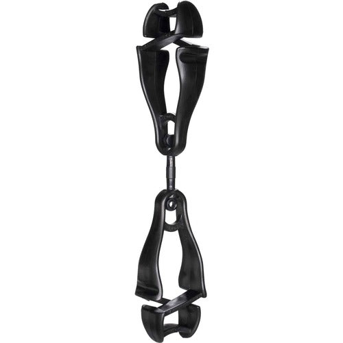 Ergodyne Glove Clips,DualClips,Swivel,Plastic,1"x4/5"x5-1/2",6/CT,BK-EGO19412