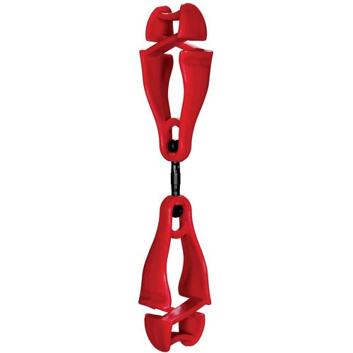 Ergodyne Glove Clips,DualClips,Swivel,Plastic,1"x4/5"x5-1/2",6/CT,RD-EGO19413