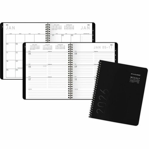AT-A-GLANCE Planner,Lite,Wkly/Mthly,12 Mths,Jan-Dec,7"x8-3/4"Pg Size,BK