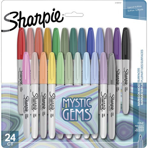 Newell Brands Marker, Mystic Gems, Fine, 24/PK, Assorted