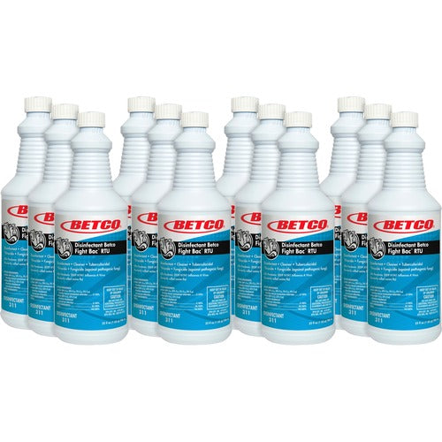 Betco Corporation Disinfectant/Cleaner, Ready-to-Use, 32oz, 12/CT, CL