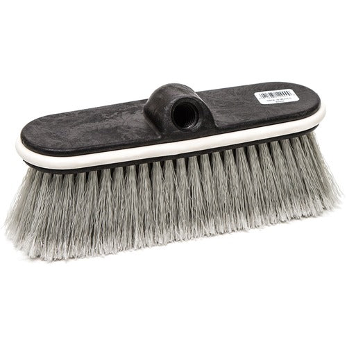 Genuine Joe Scrub Brush,f/Wall/Window/Car,10"W,2-3/8"L Trim, Gray-GJO18410