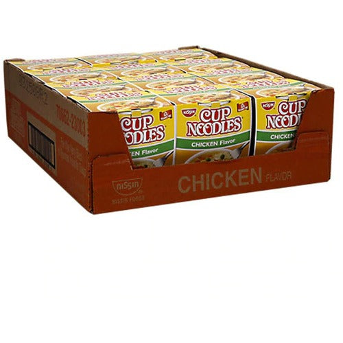 Nissin Noodles,Ramen,Chicken,No MSG,Cup,2.5oz,12/CT