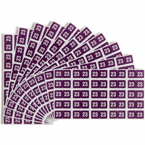 Smead Year Labels, ETS 2023, Color-coded, 1"x1/2", 250/PK, Purple
