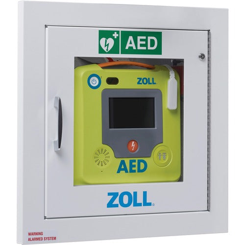 Zoll Medical Corp Wall Cabinet, f/AED 3, Fully Recessed, 14"x1-1/2"x14", WE