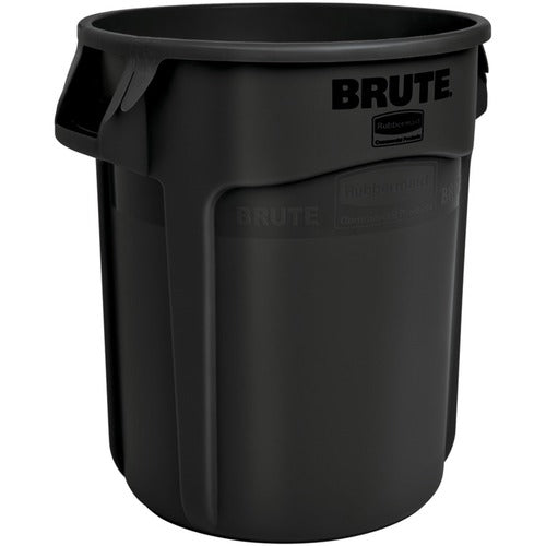 Rubbermaid Commercial Products Round Brute Container, 26-1/2"x33", 55Gal, Black
