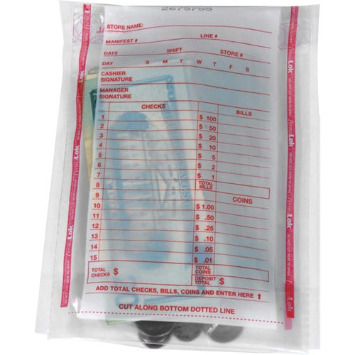 ControlTek Bag,f/Till/Transmit,3"Exp,5-3/4"x8-3/4",1000/CT,CL