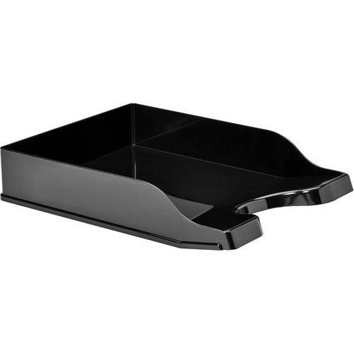 Deflecto Tray,Front-Load,Curved,Antimicrobial,10.2"x13.8"x2.6",BK