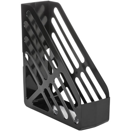 Deflecto File Holder,Antimicrobial,Polystyrene,3.94"x10.4"x12",BK