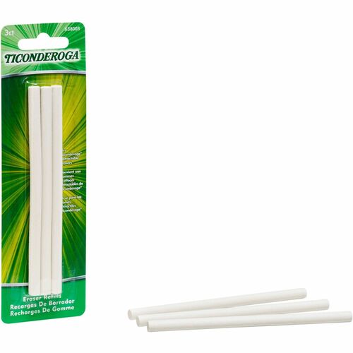 Dixon Ticonderoga Company Eraser Refill,f/Retractable Eraser Holder,Latex-free,3/PK,WE-DIXX38003