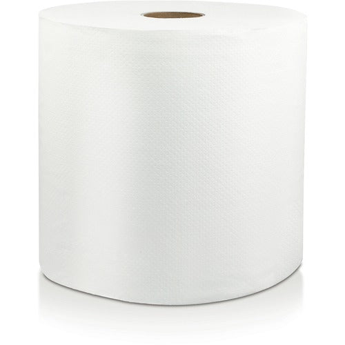 Solaris Paper, Inc. Roll Towel, Hardwound, 1-Ply, 8"Wx600'L, 6/CT, White