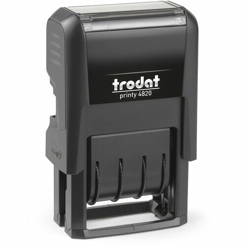 Trodat USA Date Stamp, Self-Inking, 4-Year Band, 3/8"x1-5/8", Black