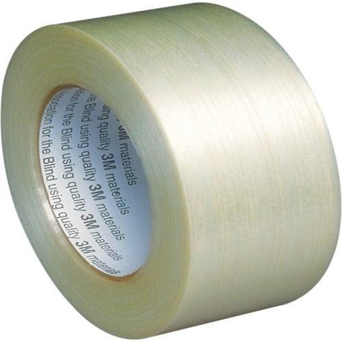 SKILCRAFT Tape, Glass Filament, Reinforced, 2"Wx60 Yds/RL, WE