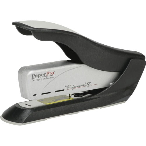 SKILCRAFT Desktop Stapler,Hvy-Duty,Spring Powered,65 Sht Cap.,Gray/BK