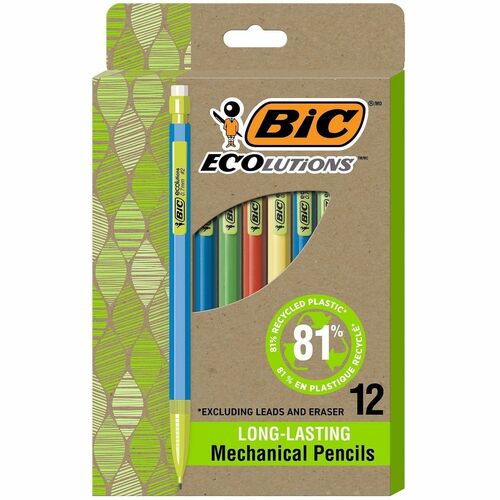 Bic Mechanical Pencil,0.0.7mm,BK Lead,AST Barrel