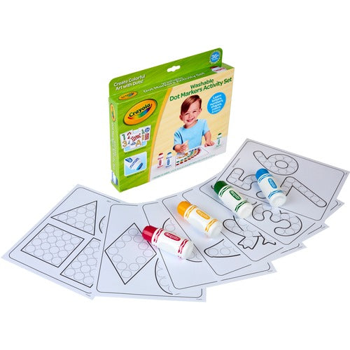 Crayola Activity Set,w/4 Washable Dot Markers/30 FunActivityPages,MI