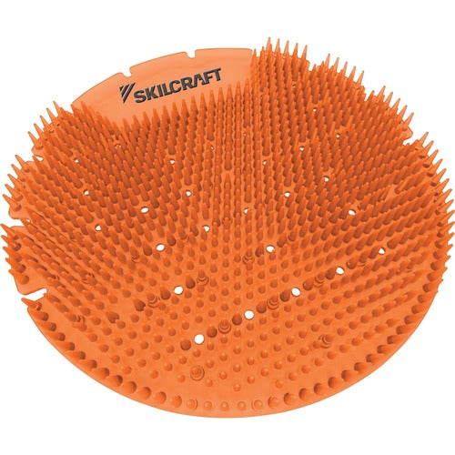 SKILCRAFT Urinal Screen,Deodorizer,7-1/4"DIAx1/4"H,Mango,6/BX,OE