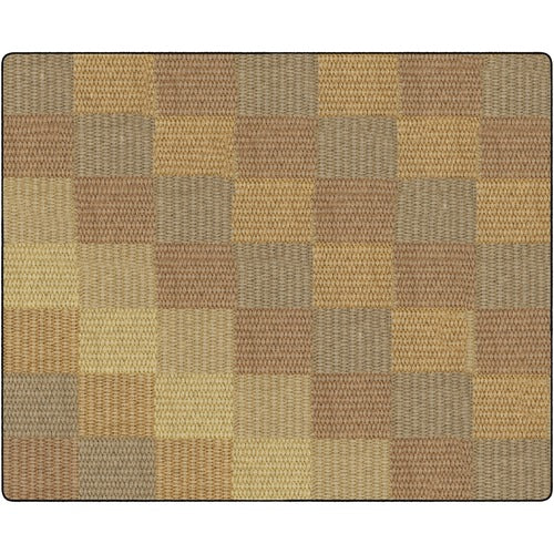 Flagship Carpets, Inc. Rug, Blocks, Basketweave, Rectangle, 7'6"x13'2", Neutral-FCIFA101058FS