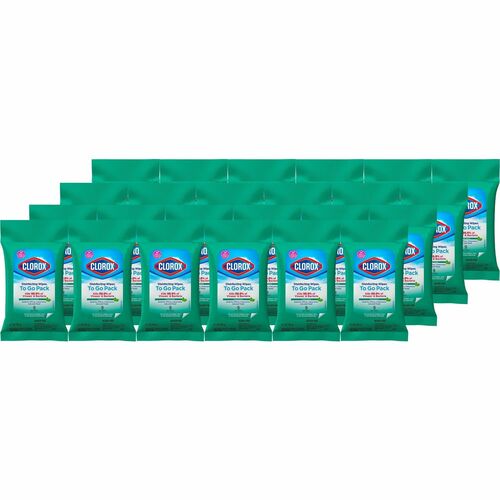 Clorox Company To-Go Wipes,Clorox,Fresh Scent,9 Wipes/PK,24PK/CT,WE