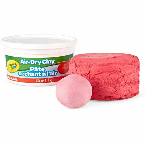 Crayola Clay, Soft, Air Dry, 2.5 lb, Red