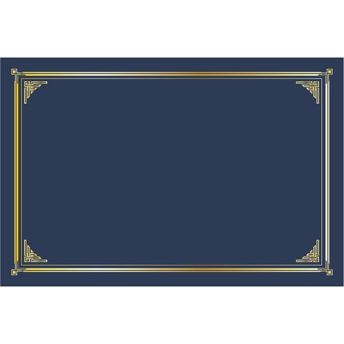 Geographics Certificate Cover,Linen,GoldFoil,9.75"x6.5",10/PK,AST-GEO48761