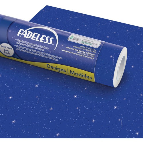 Pacon Art Paper Roll, Fadeless, 48"x50', 50 lb, Night Sky