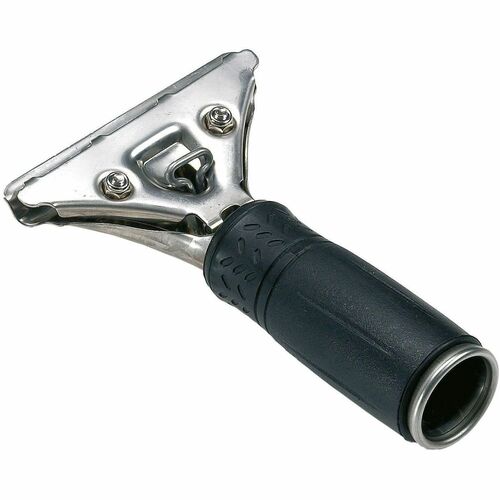 Unger Handle, f/Squeeges, FastLock,Ergonomic,StainlessSteel,Silver
