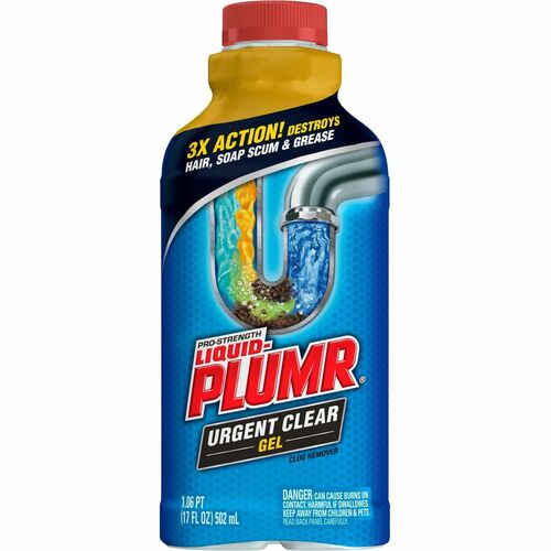 Clorox Company Drain Cleaner, Gel, Bathtub/Kitchen, 17oz, BE