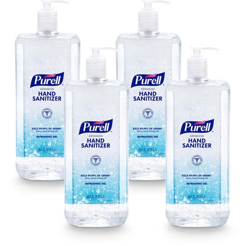 Gojo Hand Sanitizer, Pump Bottle, 1.5L, 4/CT, Clear-GOJ501504CT